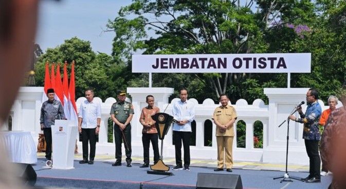 Presiden Jokowi Resmikan Jembatan Otista Bogor Floresku