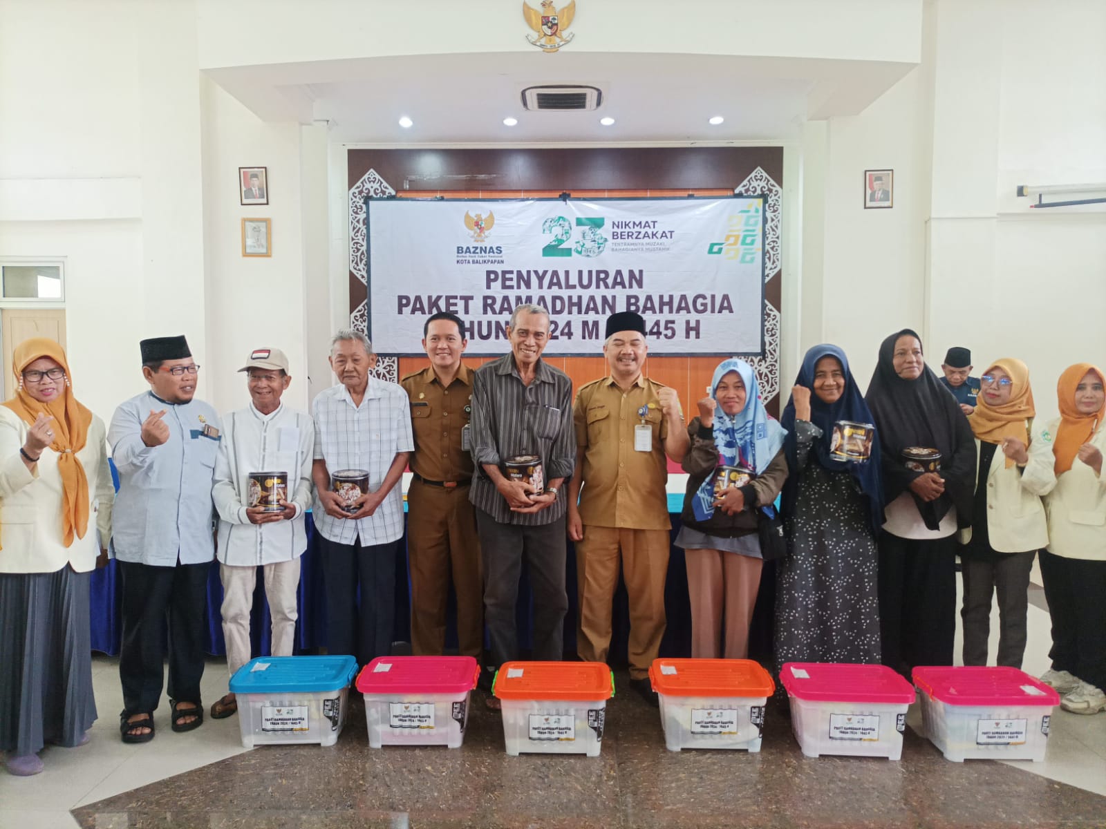 Baznas Balikpapan Salurkan Paket Sembako Di Balikpapan Utara