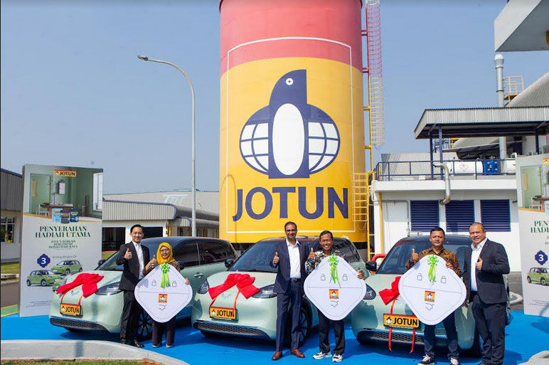 Jotun Indonesia Bagikan Mobil Listrik Dan Ponsel Kepada Pelanggan