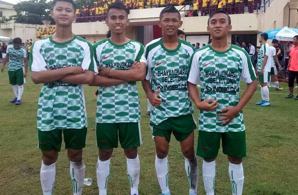 Kiri ke kanan Rizky Nizar Riztozak Dewangga, Muhammad Nur Asif, Satria Ahu Wardana dan Rio Eko Saputro