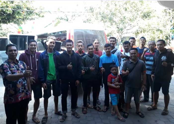 Tim voli junior Pacitan yang diberangkatkan ke Jember