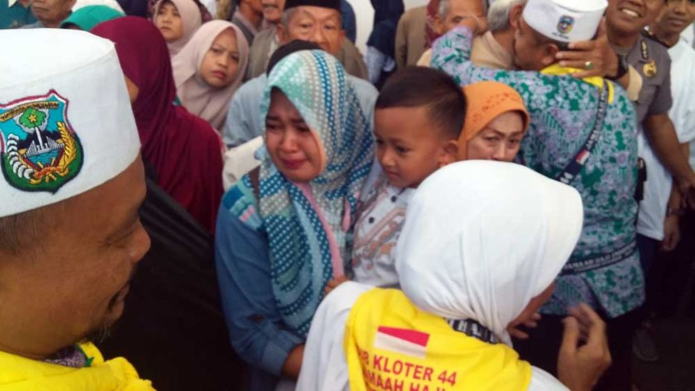 Jemaah haji asal Pacitan tiba di Pendopo Kabupaten