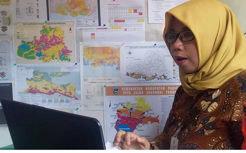 Kepala Seksi Pencegahan dan Kesiapsiagaan BPBD Pacitan Dianita Agustinawati