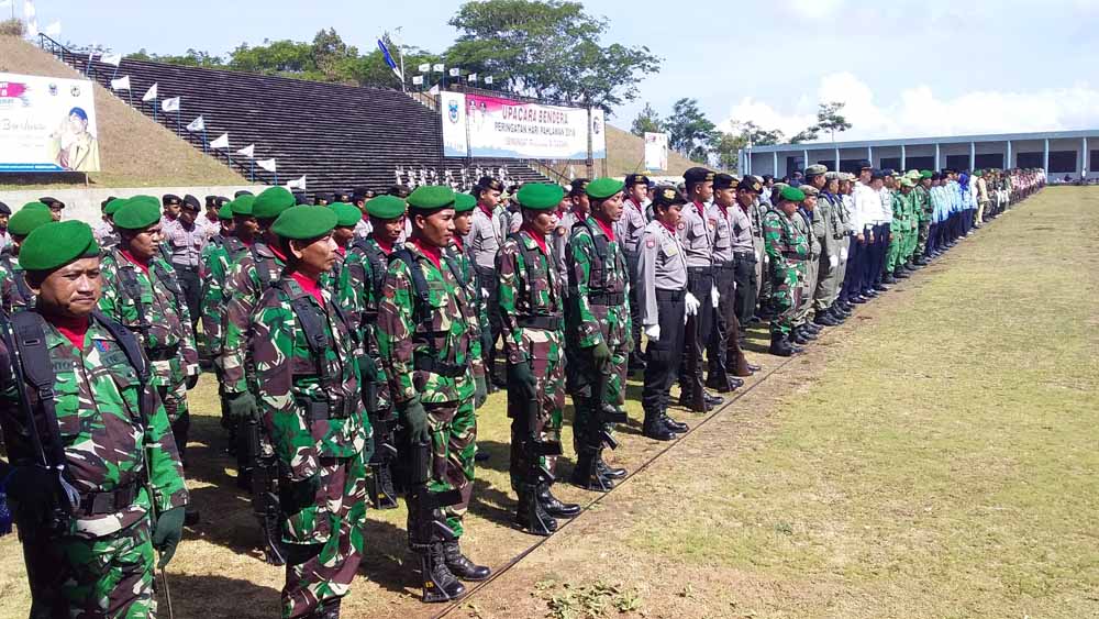 Upacara Hari Pahlawan di Monumen Jenderal Sudirman Nawangan Sabtu (10/11/2018)