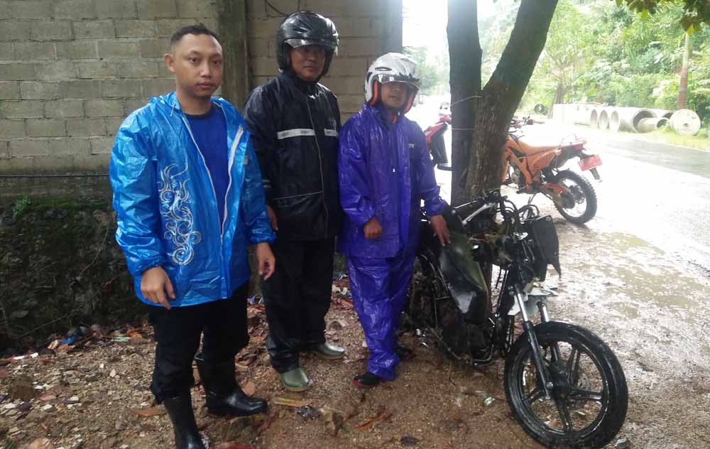 Motor Susan yang ditemukan Tagana setelah hanyut karena banjir