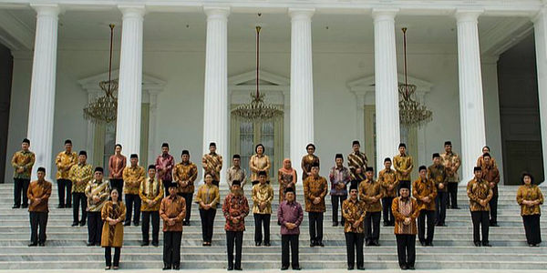 <p>Salah satu formasi kabinet Jokowi &#8211; JK periode 2014 &#8211; 2019. Foto: internet</p>
