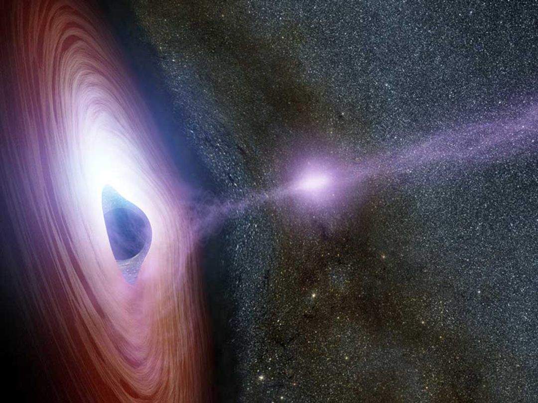 <p>Gambaran black hole supermasih galaksi Bima Sakti/NASA</p>
