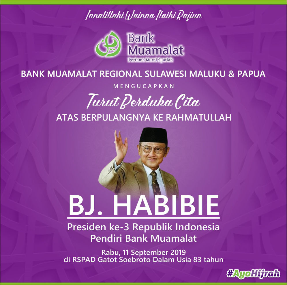 BJ Habibie meninggal dunia.