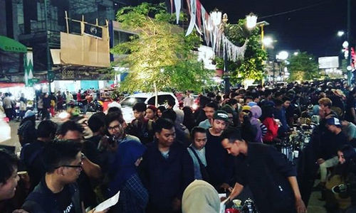 Suasana malam puncak Malioboro Coffee Night 2018