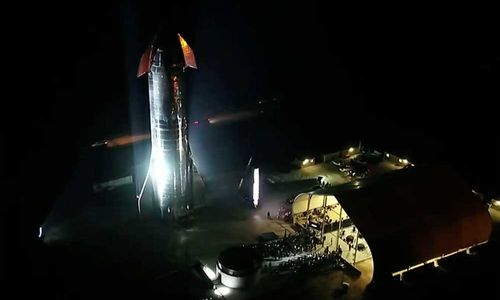 <p>Mock up Starship Mark. 1/SpaceX</p>
