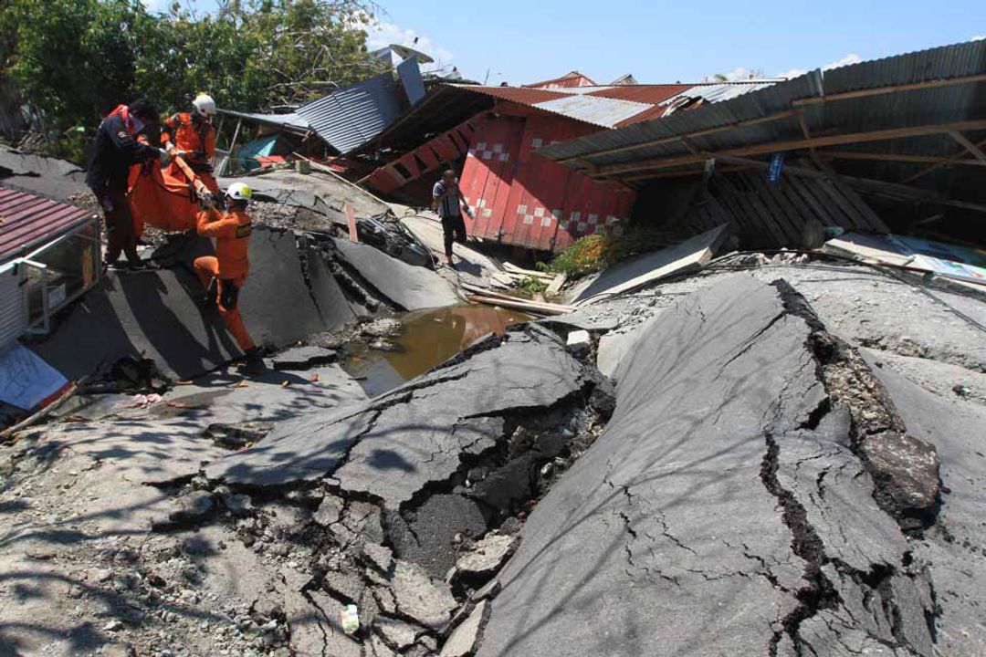 <p>Ilustrasi kerusakan akibat gempa / istimewa</p>
