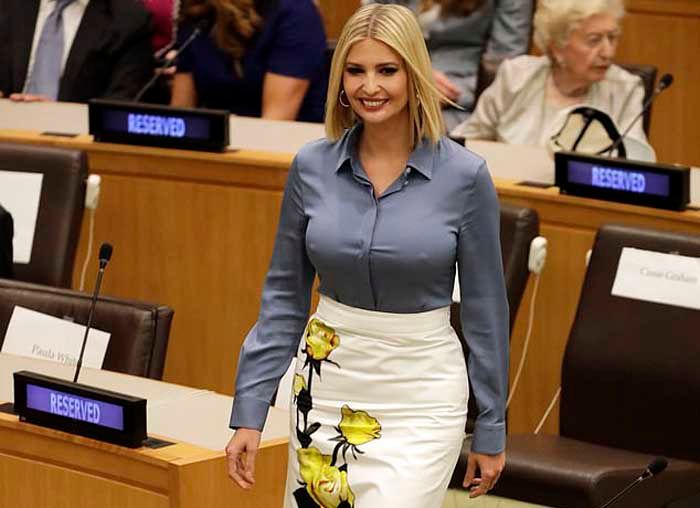 Tampil Tanpa Bra di Sidang Umum PBB, Ivanka Trump Diprotes Netizen