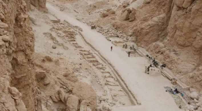 <p>Penggalian di  Lembah Monyet/Kementerian Arkeologi Mesir</p>
