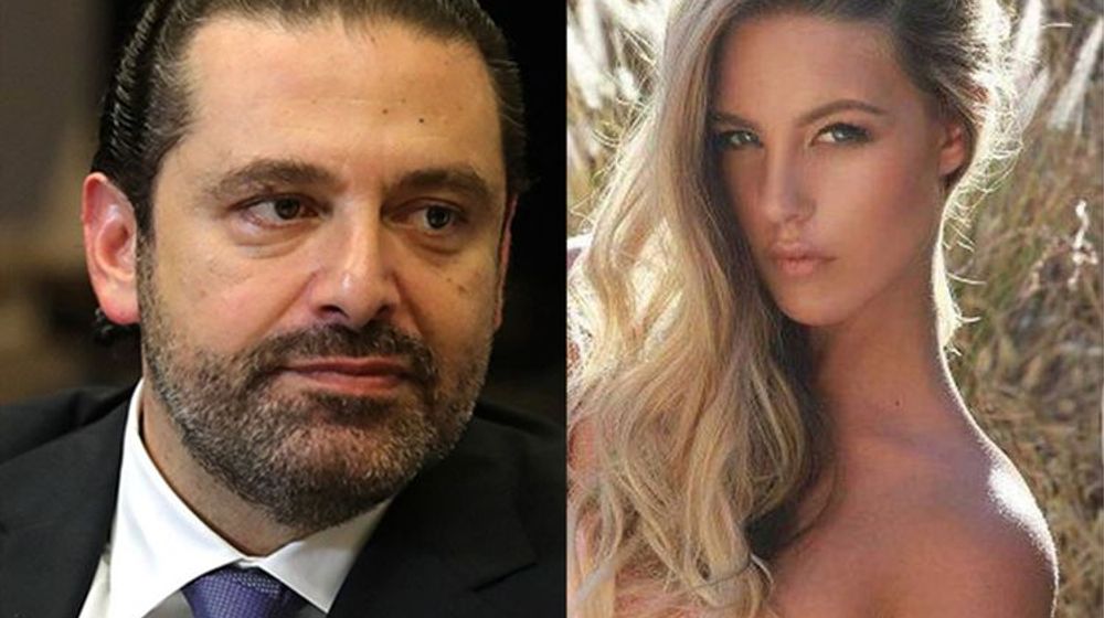 <p>Saad Hariri dan Candice van der Merwe</p>
