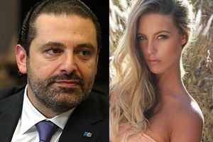 <p>Saad Hariri dan Candice van der Merwe</p>
