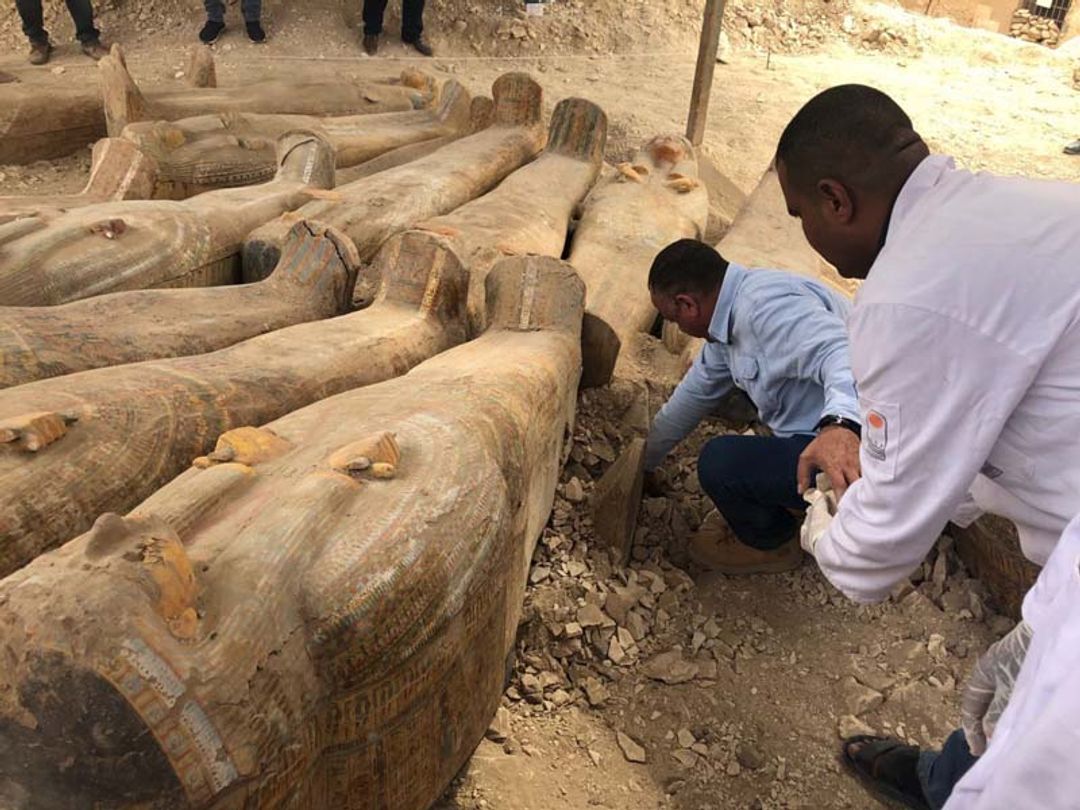 Terbesar dalam Seabad, 30 Sarkofagus dengan Mumi Utuh Ditemukan di Mesir