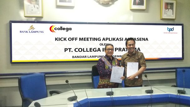 Bank Lampung Gandeng Collega Guna Terapkan Aplikasi BI-ANTASENA-kabarsiger