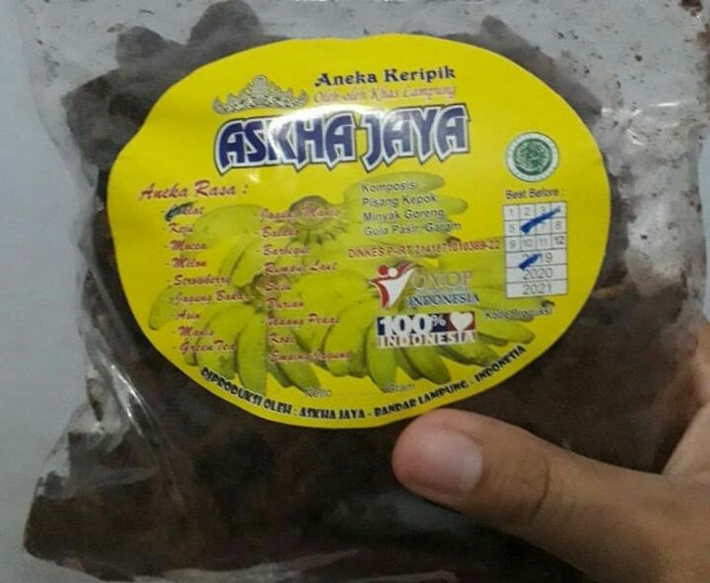 Salah satu produk Keripik Askha Jaya 