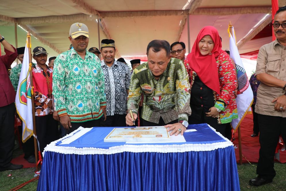 Suasana Launching Aplikasi Salaman oleh Pelaksana tugas (Plt) Bupati Lampung Selatan Nanang Ermanto