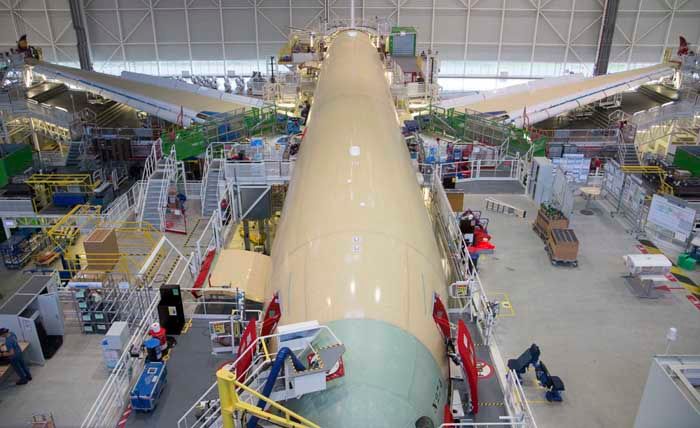<p>Pembuatan Airbus A350 </p>

