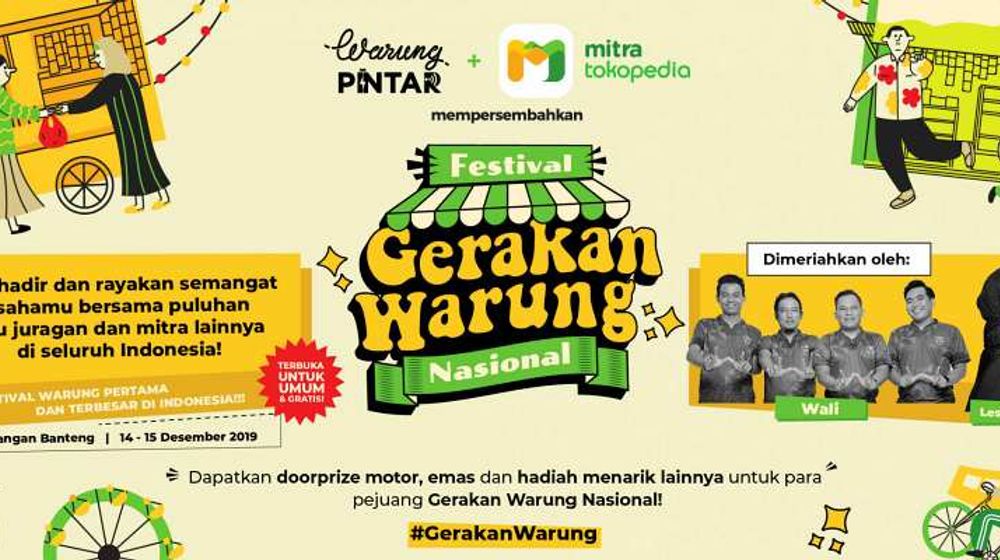 Brosur Festival Gerakan Warung Nasional Tokopedia