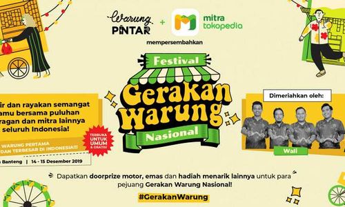 Brosur Festival Gerakan Warung Nasional Tokopedia