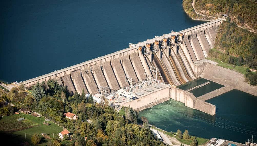 Ilustrasi hydropower. 
