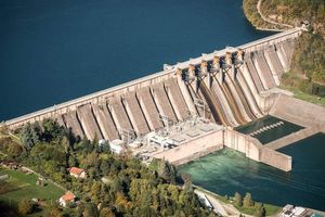 Ilustrasi hydropower. 