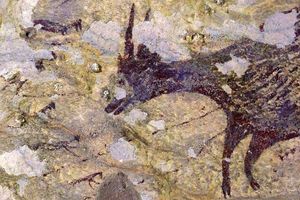 Lukisan Manusia Setengah Hewan Tertua di Dunia Ditemukan di Sulawesi