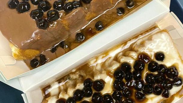 Boba Toas Cheese Dessert Kekinian