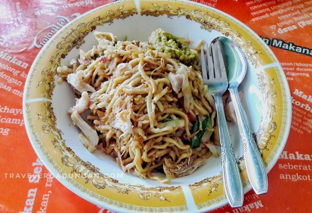 Salah satu menu spesial Mie Khodon khas Lampung