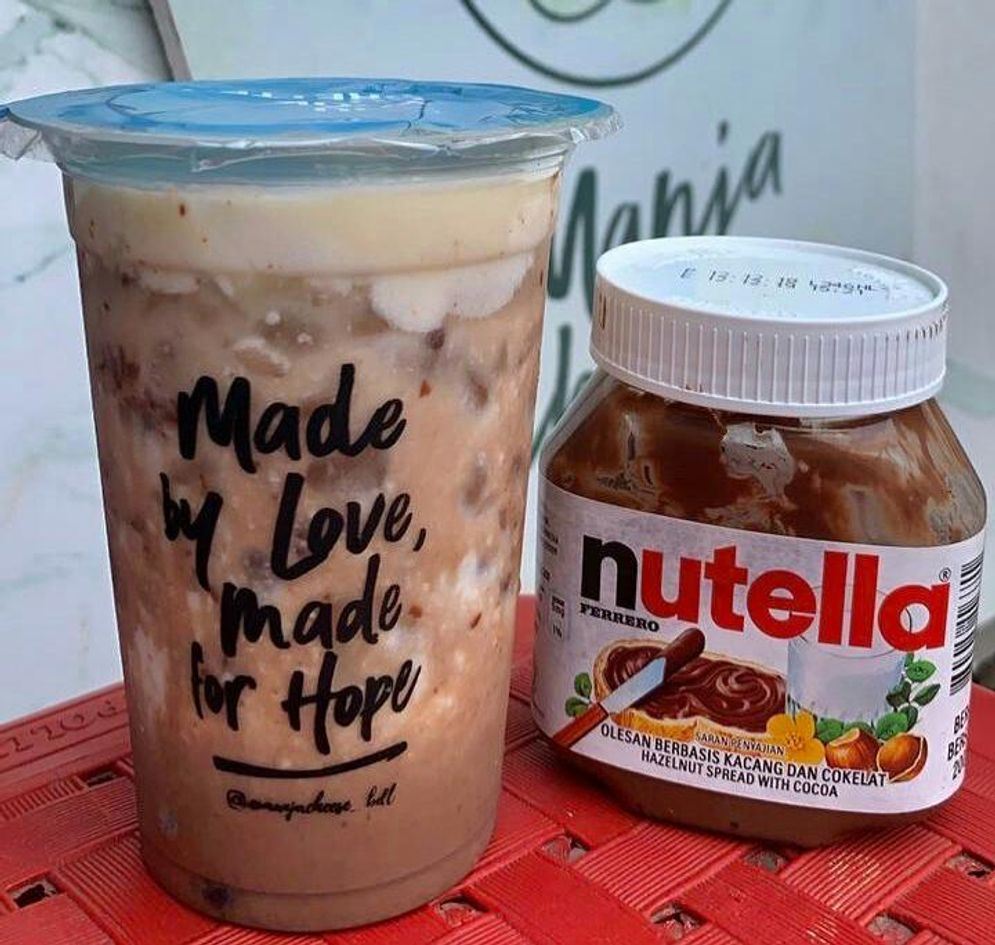 Nutella Cheese Tea Salah satu varian terbaru dari Manja Cheese Tea