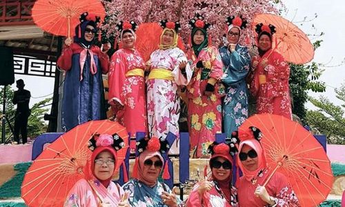 Rekreasi wisata Bukit Sakura Lampung