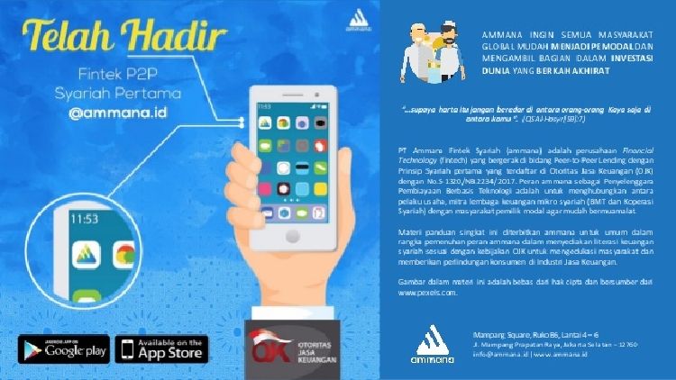 <p>Fintech Syariah Pertama di Indonesia, Ammana</p>
