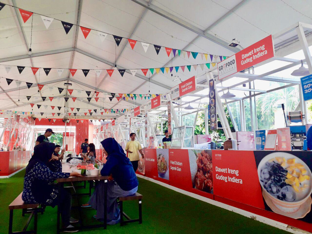 <p>Suasana Venue GoFood Festival TIS Square</p>
