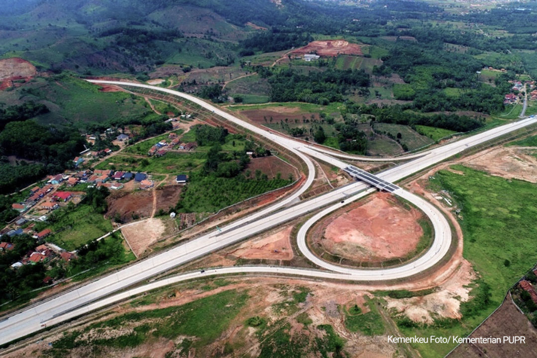 Ilustrasi infrastruktur jalan tol Trans Sumatra