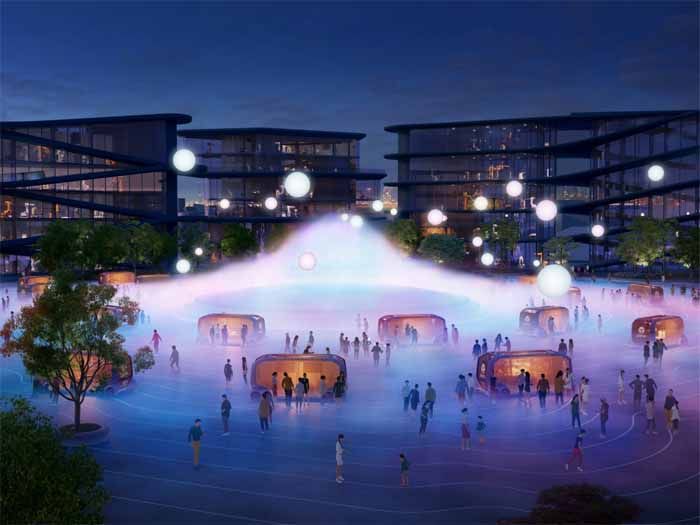 <p>Kota ini akan memiliki beberapa taman dan plaza pusat besar untuk pertemuan sosial. Bangunan kota sebagian besar akan terbuat dari kayu untuk meminimalkan jejak karbon.</p>
