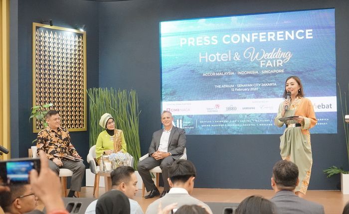 Suasana konferensi pers pengenalan ALL – Accor Live Limitless pada Hotel & Wedding Fair di Jakarta (CIMB Niaga)