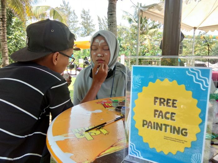 Face painting di Jogjabay Waterpark