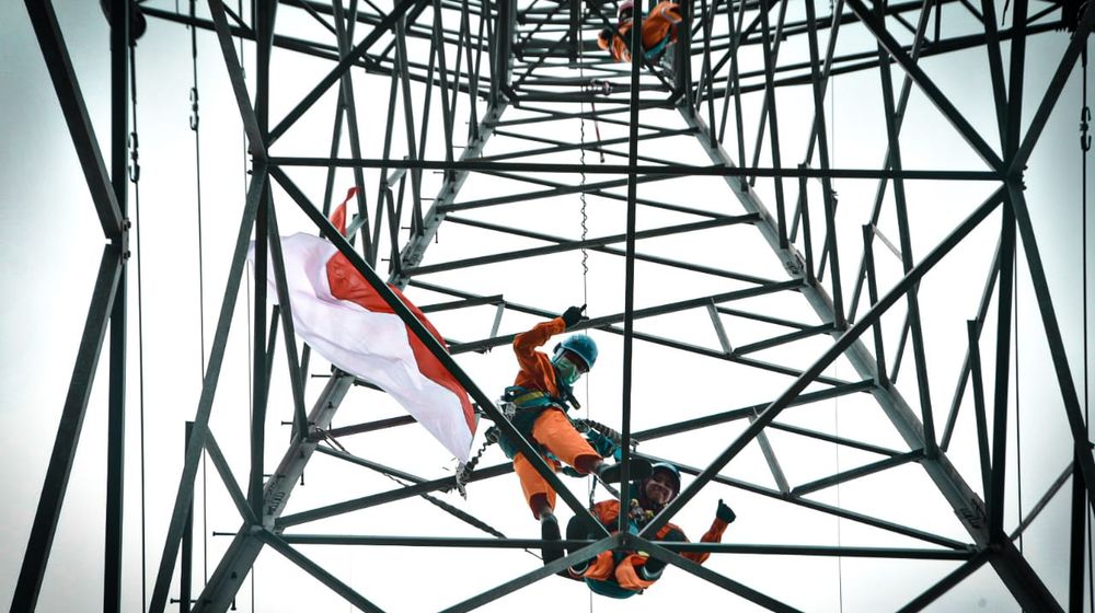 <p>Petugas PLN saat merawat jaringan listrik/Sumber: pln.co.id</p>