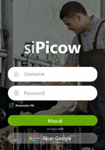 <p>Halaman awal aplikasi SiPicow</p>
