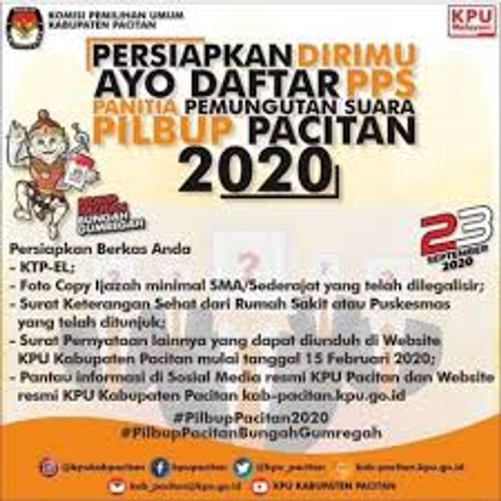 Pengumuman Rekruitmen Calon Anggota Panitia Pemungutan Suara