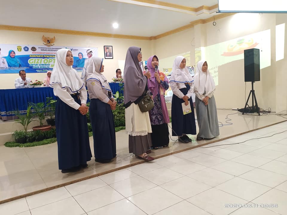 Ketua PKK Kota Banjarmasin saat kampanye cegah stunting