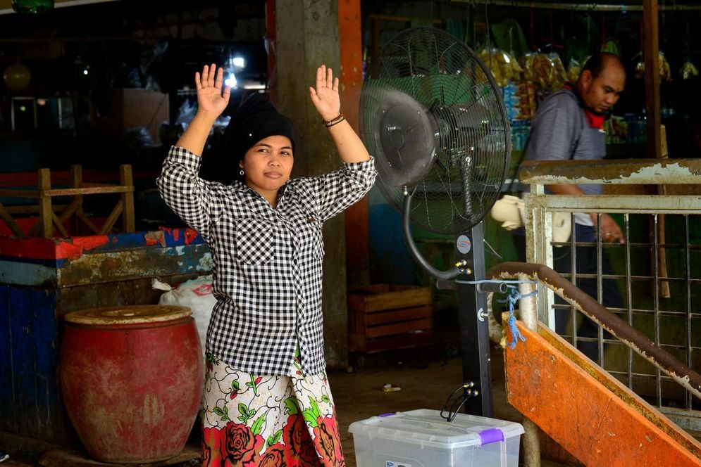 Pedagang di Pasar Keputran Utara Surabaya