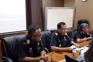 <p>Syarif Hidayat, Direktur Kepabeanan Internasional dan Antarlembaga Direktorat Jenderal Bea dan Cukai, dalam diskusi media di Kementerian Keuangan, Jakarta. Selasa, 3 Maret 2020</p>
