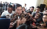 <p>Airlangga Hartarto, saat ditemui di Business Law Forum 2020, Jakarta, Kamis 5 Maret 2020</p>
