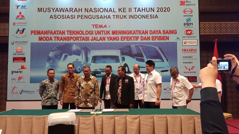 <p>Aptrindo dan PT PGN menandatangani nota kesepahaman, Jumat, 6 Maret 2020</p>
