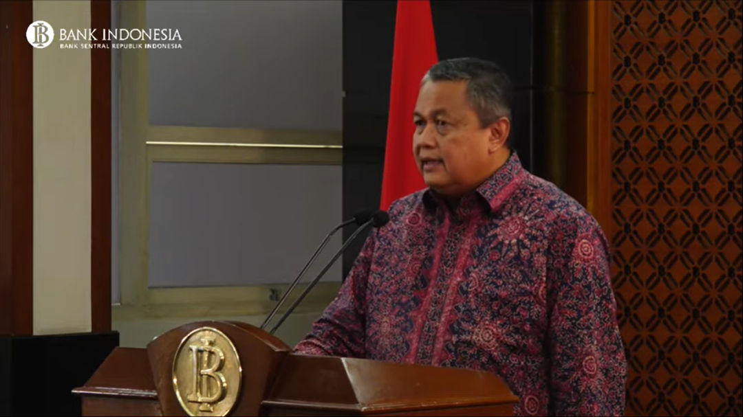 <p>Perry Warjiyo dalam konferensi video pada Selasa, 24 Maret 2020 yang disiarkan melalui kanal YouTube Bank Indonesia (2)</p>
