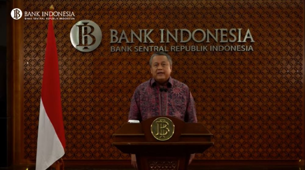 Perry Warjiyo dalam konferensi video pada Selasa, 24 Maret 2020