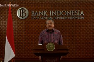 Perry Warjiyo dalam konferensi video pada Selasa, 24 Maret 2020